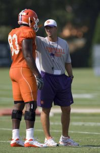 The Clemson football team held its fourth day of preseason practice on Friday, August 7.