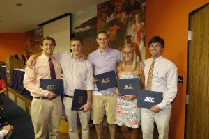 Academic All-ACC - Chris Reinke, Chris Dart, Eric Bruck, Meg Anderson and Seth Broster