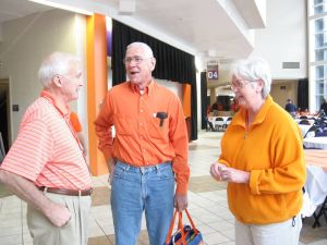 Clemson letterwinners gather at the Letterwinners Room before every home football game.