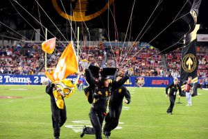 Clemson paratrooper pregame