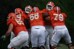 offensive line practice 080807