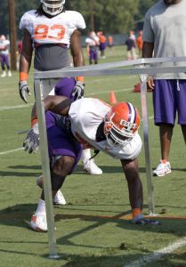 The Tiger football team held its sixth day of preseason practice on Monday, August 10.