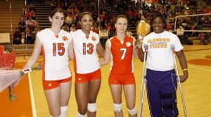 Seniors Kelsey Murphy, Lia Proctor, Didem Ege and Jessica Williams