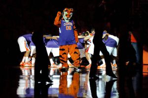 tiger team pregame huddle