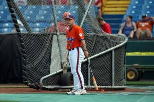 The Tigers practiced at Rosenblatt Stadium on Friday afternoon.