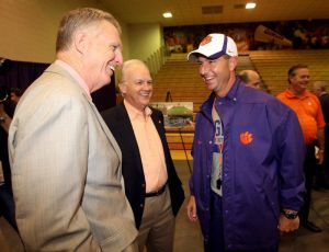 indoor practice facility groundbreaking 033012 Terry Don Phillips Dabo Swinney Charles Dalton