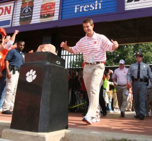 dabo swinney top of the hill rock 101808