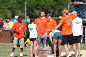 Several Clemson student-athletes and staff members helped out at the 2009 Oconee & Pickens County Special Olympics Spring Games which were held at Clemson's Outdoor Track & Field Complex on Friday, April 24.