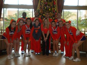 cheerleaders and rally cats 2009 football season