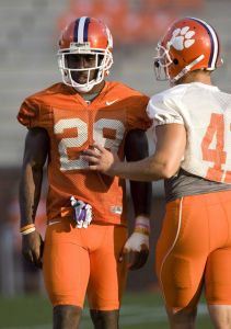 These pictures were taken at the second of two Tiger practices on Monday, August 17.