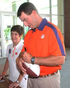 Head Coach Dabo Swinney fan appreciation day 082111