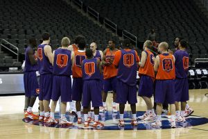 The Tigers held a short practice and press conference at the Sprint Center on Wednesday afternoon in Kansas City.