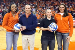 Clemson Volleyball Co-Captains Lia Proctor and Kelsey Murphy