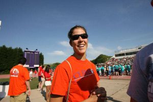 Several Clemson student-athletes and staff members helped out at the 2009 Oconee & Pickens County Special Olympics Spring Games which were held at Clemson's Outdoor Track & Field Complex on Friday, April 24.