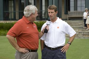 Head Coach Dabo Swinney held his first annual media golf outing at the Reserve at Lake Keowee on Tuesday, July 21.