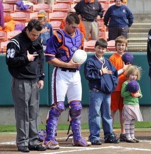 John Nester kids anthem pregame