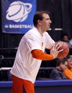 The Clemson men's basketball team participated in a press conference and open practice at UD Arena in Dayton, OH on Monday, March 14.
