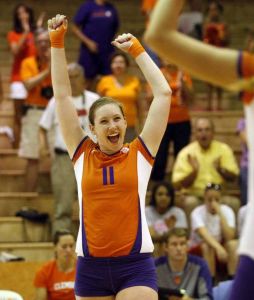 Lacy Hayes celebrate