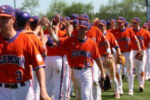 team postgame celebration