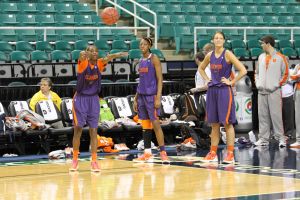 The team at Greensboro Coliseum in prep for 2012 ACC Tournament on Feb. 29, 2012.