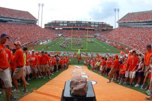 Pregame view from hill