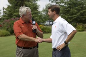 Head Coach Dabo Swinney held his first annual media golf outing at the Reserve at Lake Keowee on Tuesday, July 21.