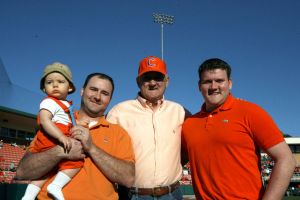 The Clemson baseball team opened the 2008 season Saturday, Feb 23 by sweeping Mercer in a doubleheader at Doug Kingsmore Stadium. The Tigers won the first game, 12-5, and the second one, 6-5. Photos courtesy Mark Crammer and The Orange & White.