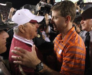 Dabo Swinney and Bobby Bowden