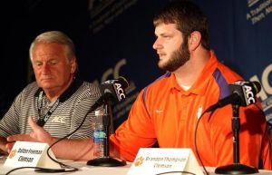 Dalton Freeman and Brandon Thompson represented Clemson at the 2011 ACC Football Kickoff on Sunday in Pinehurst, NC.