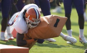 The Tiger football team held its sixth day of preseason practice on Monday, August 10.