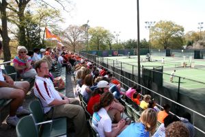 Coach Chuck Kriese's final home match - Photos courtesy of Mark Crammer