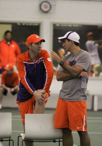 Assistant Coach Scott Kidd and Volunteer Assistant Gui Jasmin