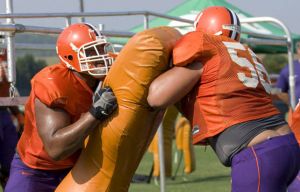 The Tiger football team held its sixth day of preseason practice on Monday, August 10.