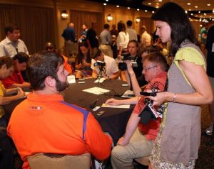 Dalton Freeman and Brandon Thompson represented Clemson at the 2011 ACC Football Kickoff on Sunday in Pinehurst, NC.