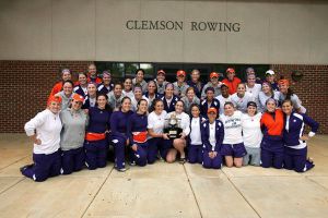 The 2009 ACC Champion Tiger rowing team returned to Clemson on Monday afternoon after winning its first-ever conference title on Monday morning in Oak Ridge, TN.