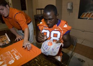 The Clemson football team held its annual Fan Appreciation Day on Sunday, August 23 at Memorial Stadium.