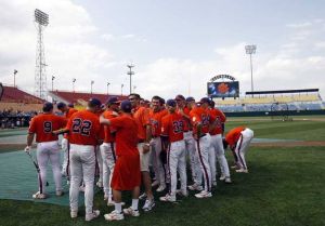 The Tigers practiced at Rosenblatt Stadium on Friday afternoon.