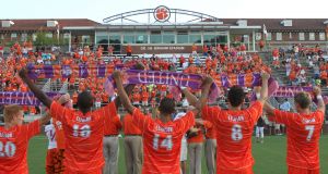 Prior to the game, the stadium was dedicated ?Dr. I.M. Ibrahim Stadium,? in honor of Clemson?s legendary head coach.