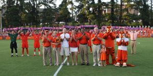 Prior to the game, the stadium was dedicated ?Dr. I.M. Ibrahim Stadium,? in honor of Clemson?s legendary head coach.