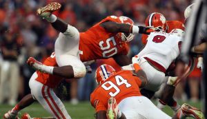 Grady Jarrett and Carlos Watkins