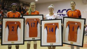 2012 Seniors: Sandra Adeleye, Alexa Rand, Natalie Patzin and Serenat Yaz