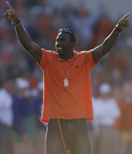 Former Clemson All-American and current Buffalo Bill CJ Spiller was in attendance at Saturday's game against NC State.