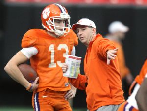 Spencer Benton and Head Coach Dabo Swinney