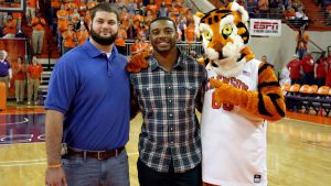 First-Team All-Americans Dalton Freeman and Tajh Boyd were honored during halftime of Saturday's game.