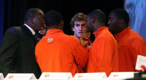 Clemson's Defensive Family: Marion Hobby, Corico Wright, Spencer Benton, Rashard Hall and Malliciah Goodman