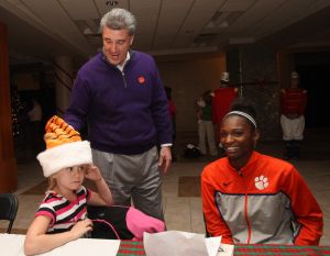 Athletic Director Dan Radakovich and Nikki Dixon