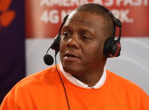 Co-Defensive Coordinator Marion Hobby live on air at the 2013 Clemson Football National Signing Day Webcast.