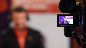 Head Coach Dabo Swinney live on air at the 2013 Clemson Football National Signing Day Webcast.