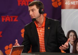 Head Coach Dabo Swinney live on air at the 2013 Clemson Football National Signing Day Webcast.