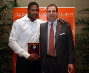 Devin Booker received the Paul Bowie Most Valuable Player award, presented by Associate Head Coach Mike Winiecki.
